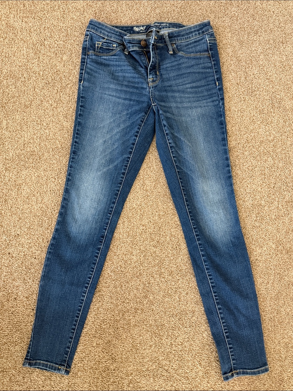 Dark Blue Women's Skinny Jeans - Mossimo